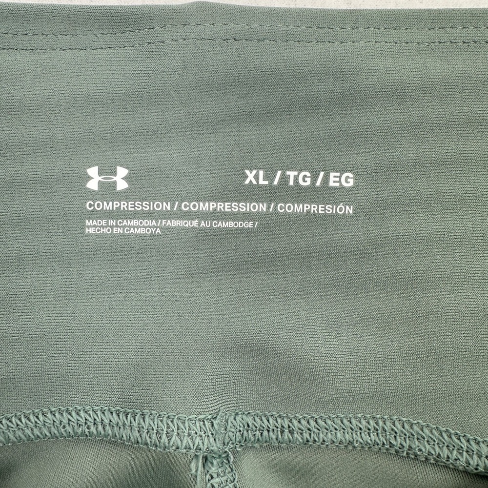 Under Armour Womens XL Tech HiRise Compression Leggings Sage Green Yoga NWT - Picture 5 of 9